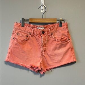 Free People Cut Off Frayed Hem Boho Coastal Cowgirl Shorts Size 28